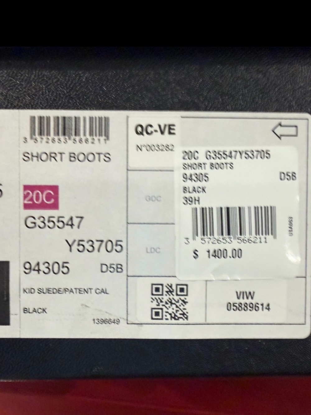 CHANEL Black Suede Ankle Boots with Pearl-Stacked Heels - Picture 4 of 5